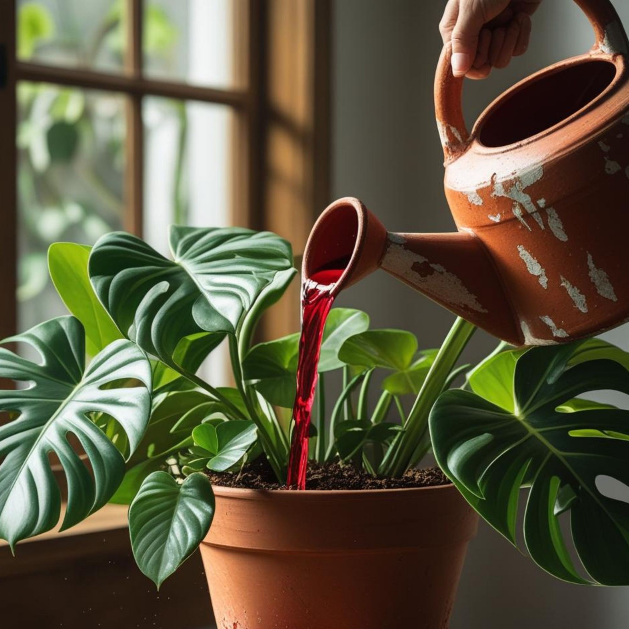 Watering plants with period blood???