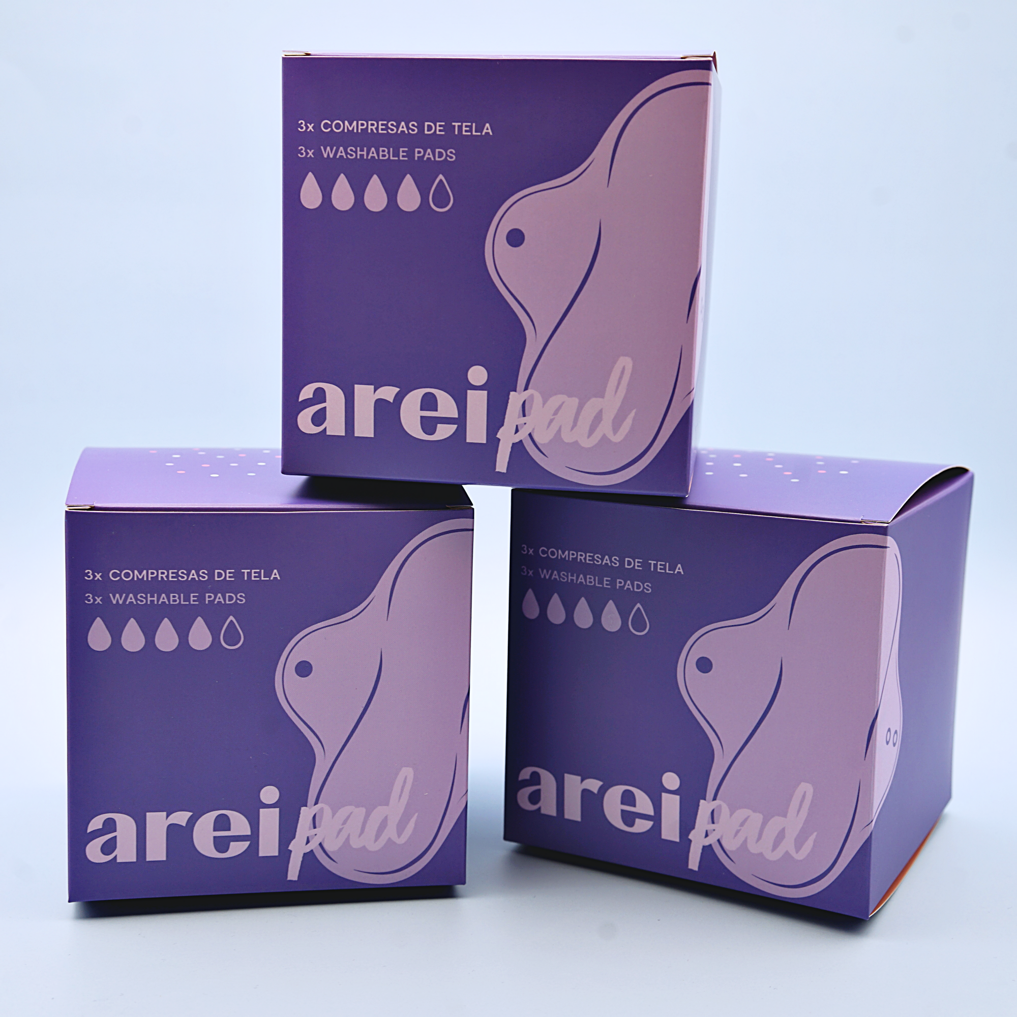 Compresa de tela talla L (adolescentes) - pack de 3