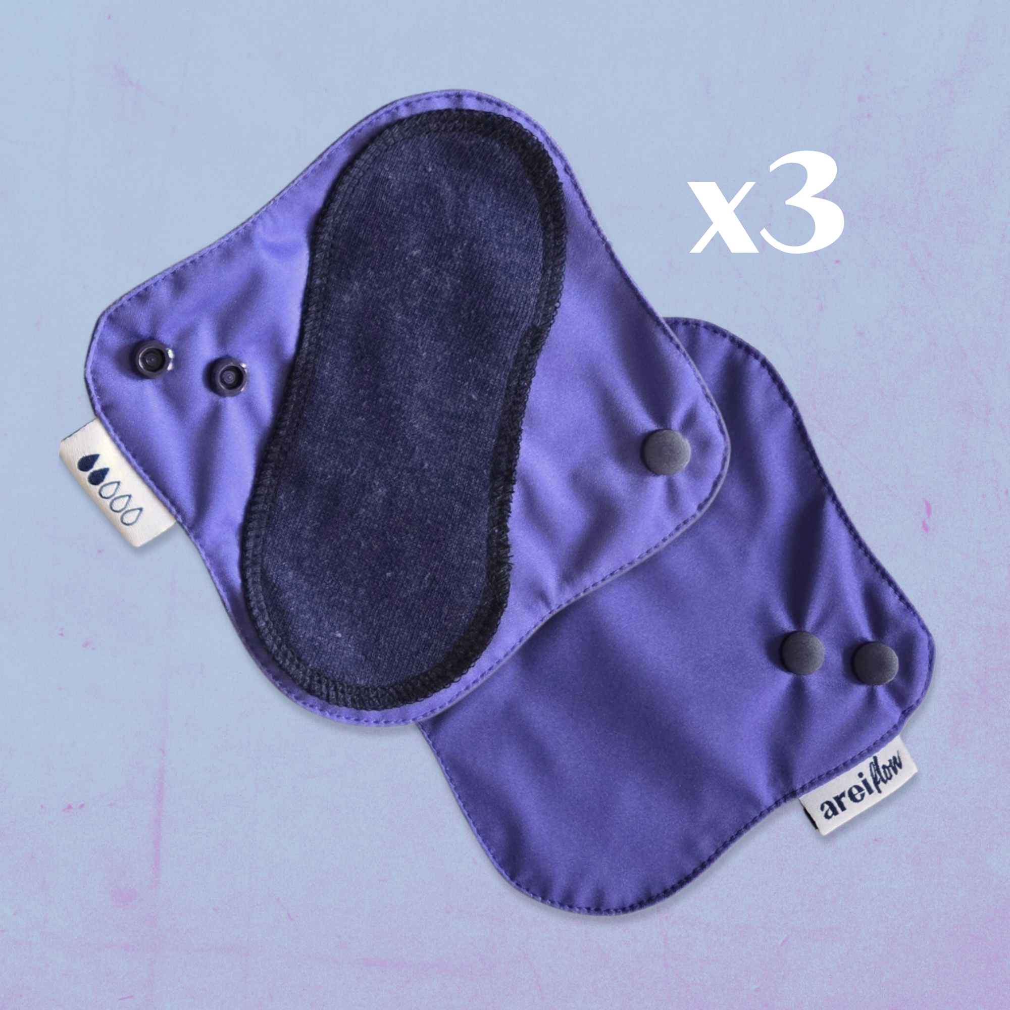 Salvaslip de tela (adolescentes) - pack de 3