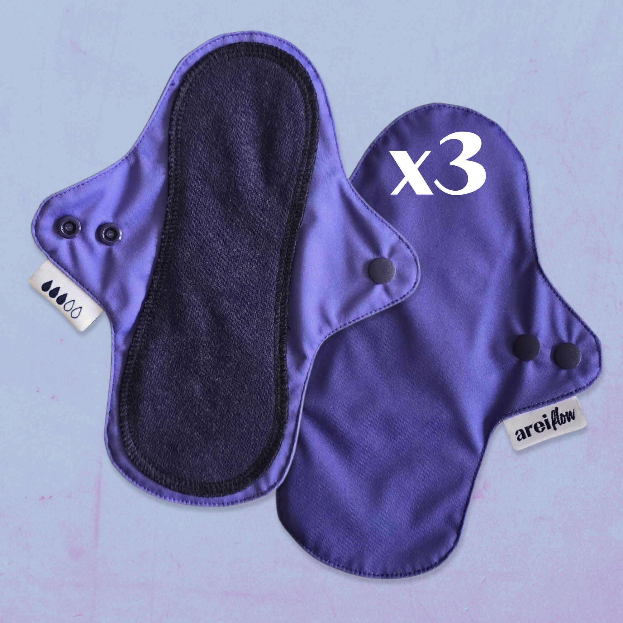 Compresa de tela talla M (adolescentes) - pack de 3