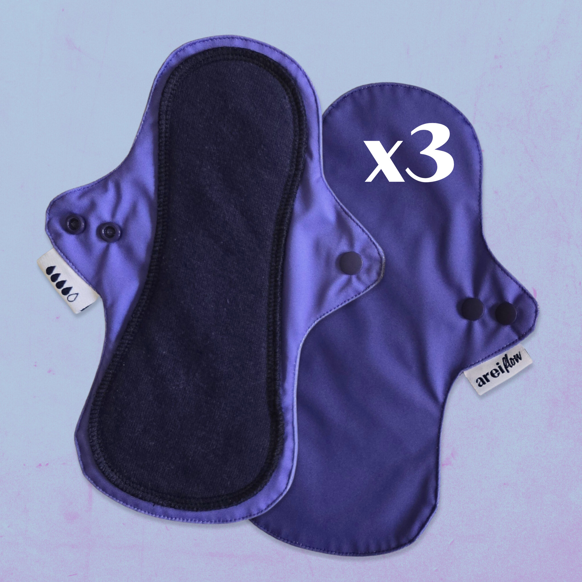 Compresa de tela talla L (adolescentes) - pack de 3